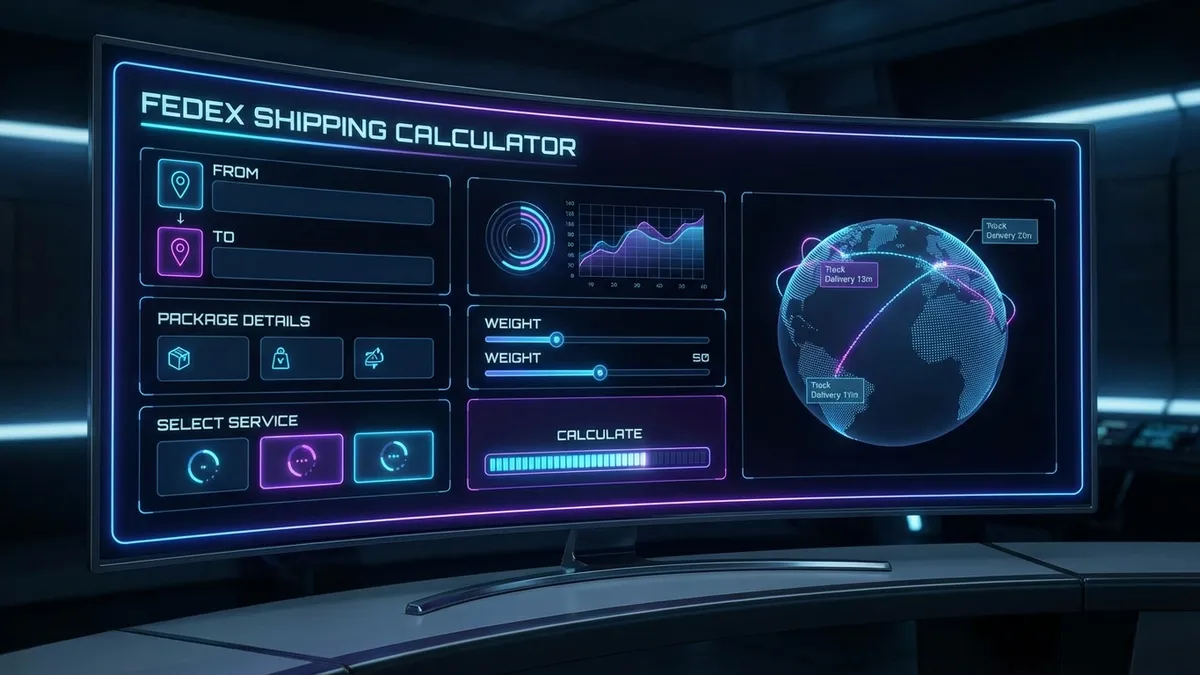 FedEx Shipping Calculator Interface
