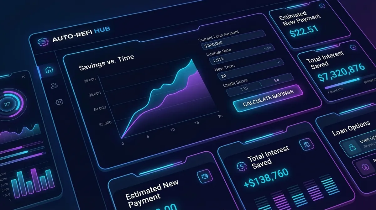 Auto Refinance Calculator Interface