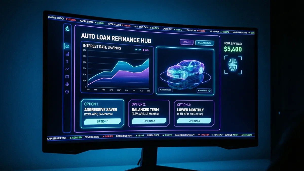 Refinance Auto Loan Calculator Interface