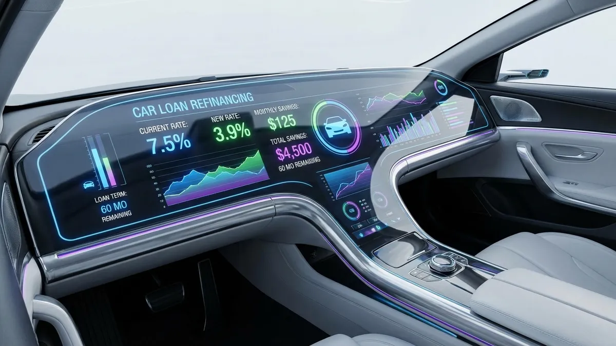 Refinance Car Loan Calculator Interface