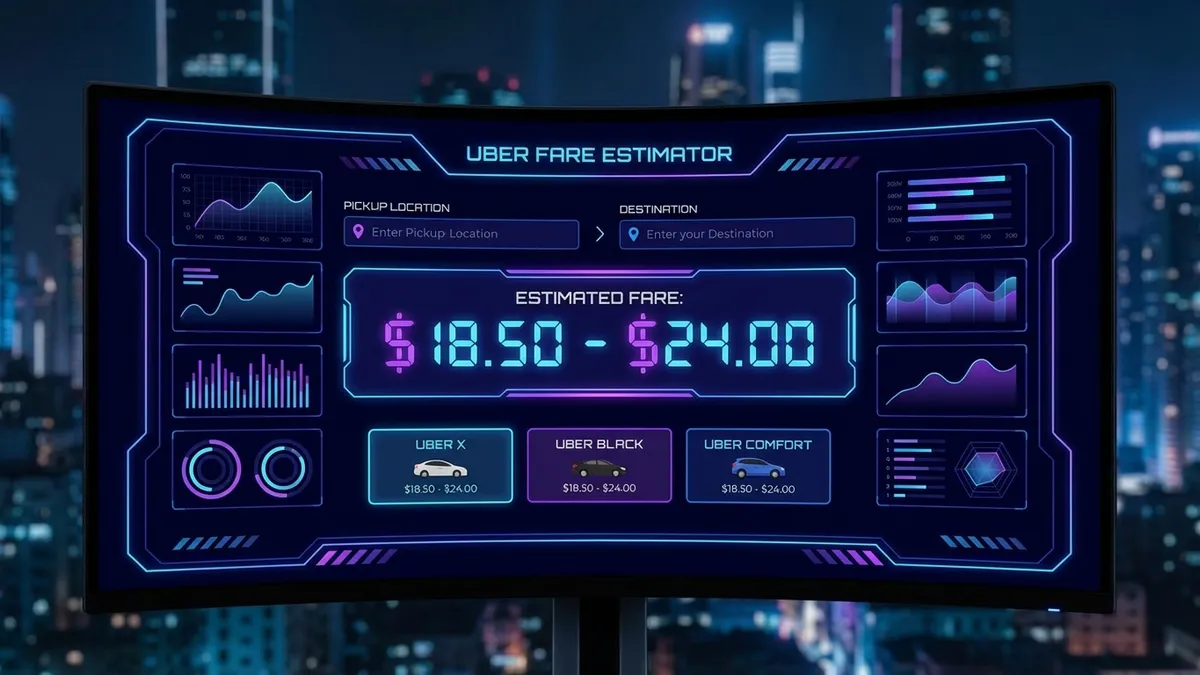 Uber Price Calculator Interface