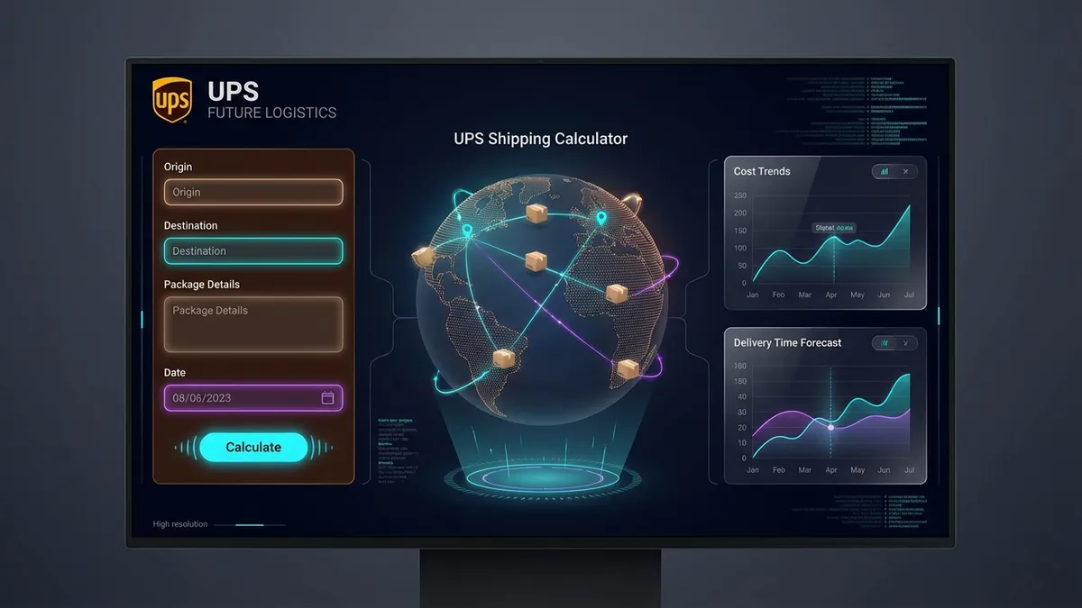 UPS Shipping Calculator Interface