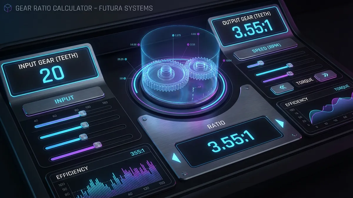 Gear Ratio Calculator Interface